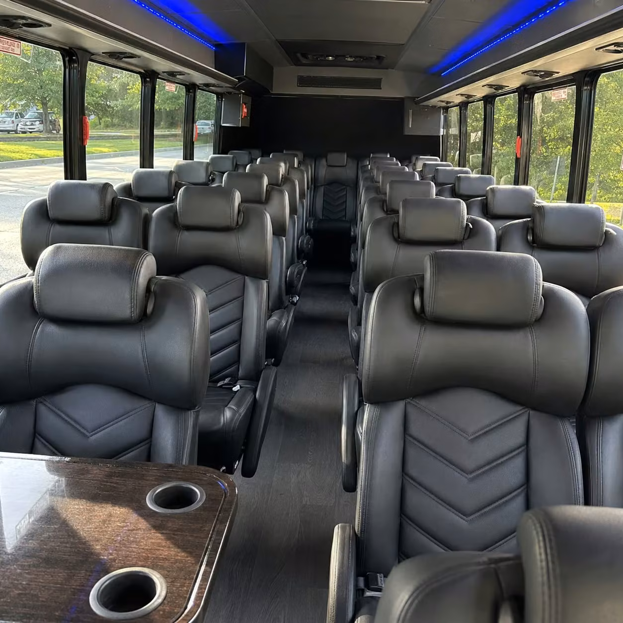 25 passenger minibus interior