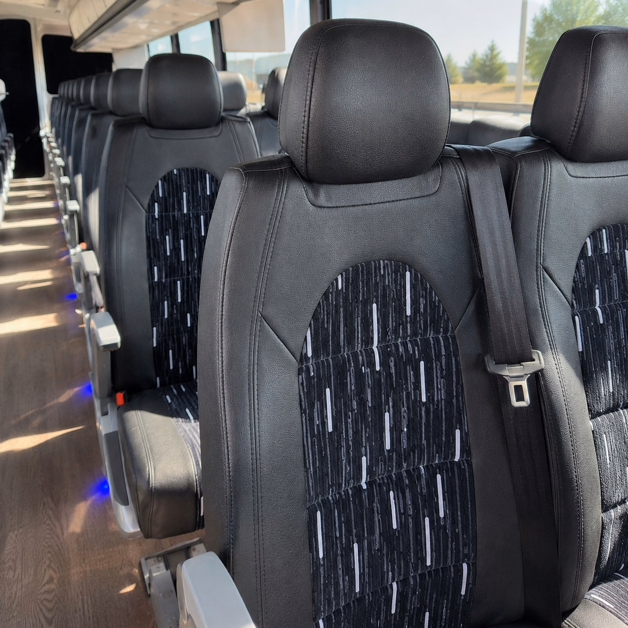 modesto charter bus rental inside