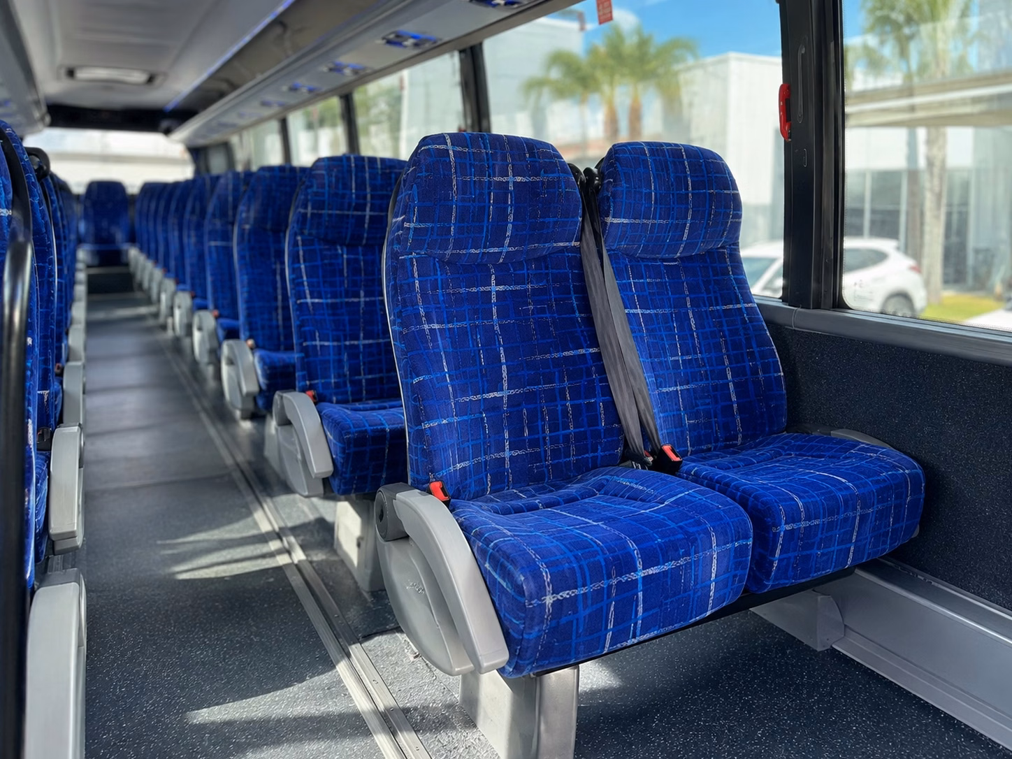 modesto charter bus rental interior