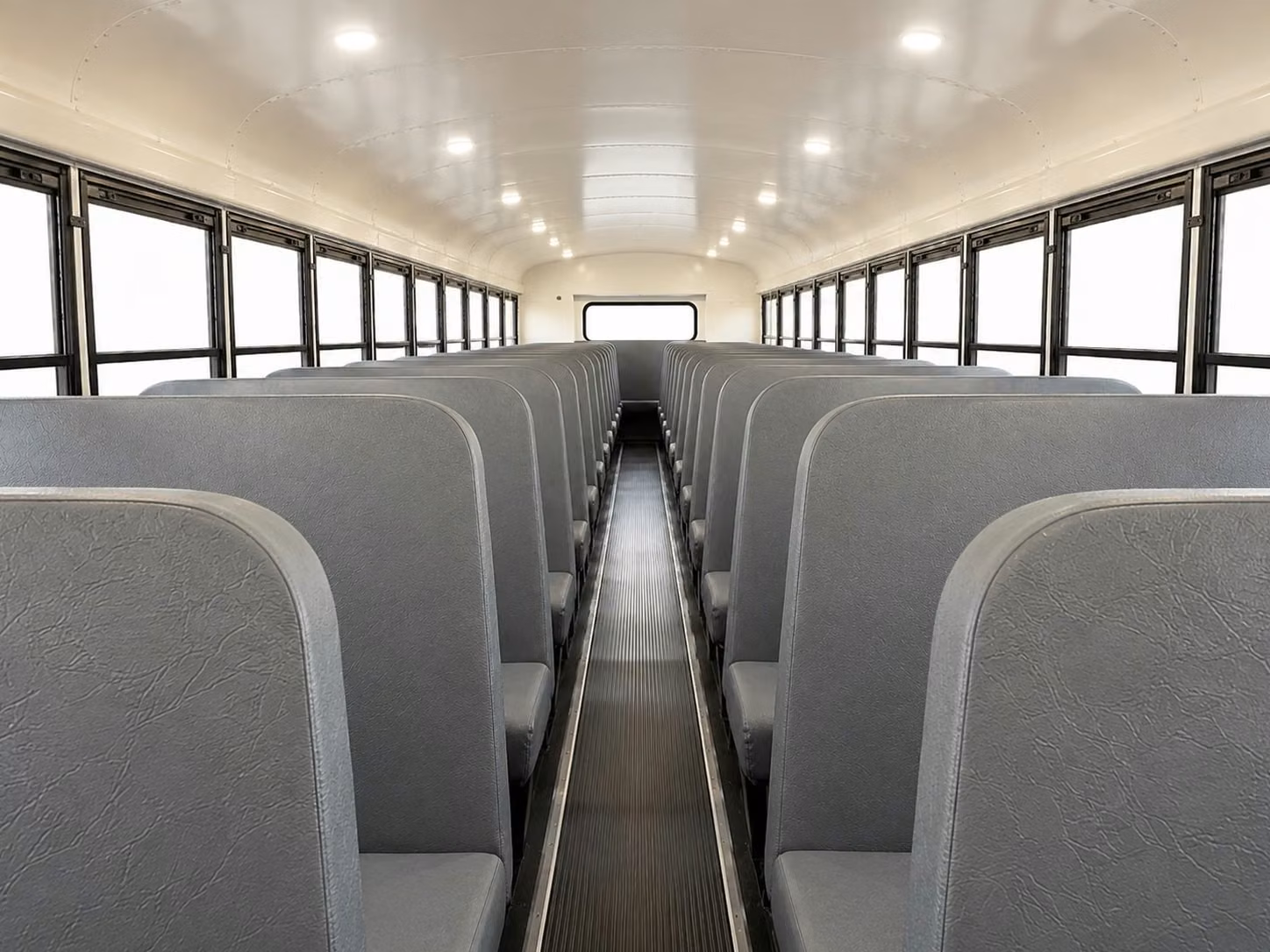 school bus inside